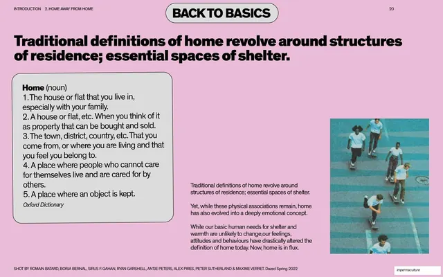 Back to Basics - dictionary definition of home
