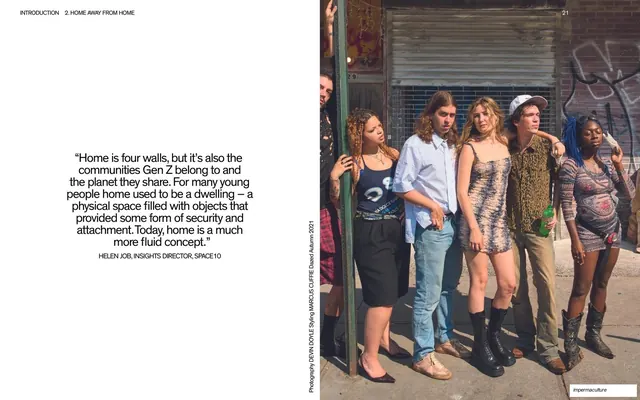 Statement spread - Gen Z sees home as community and planet