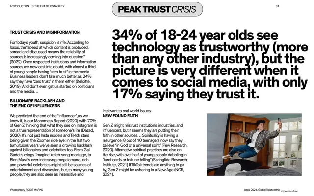 Peak Trust Crisis - big stat statement with body columns