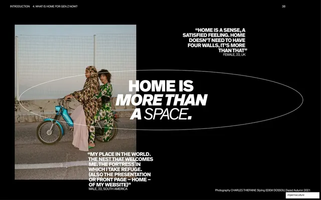 Home is more than a space photo spread
