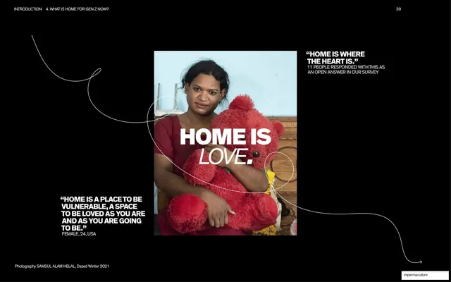 Home is love portrait spread