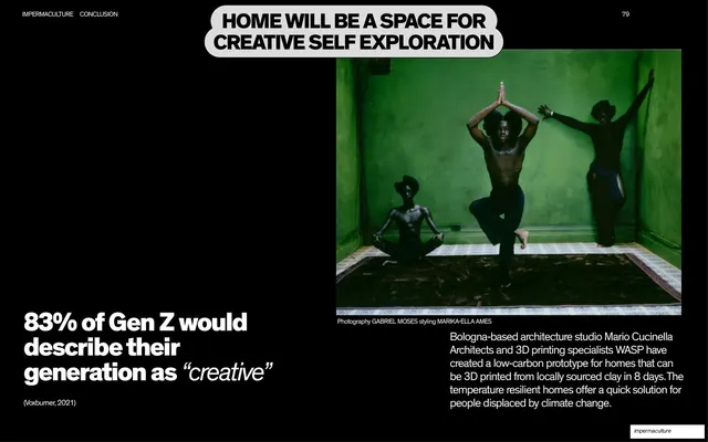 Home as a space for creative self-exploration finding