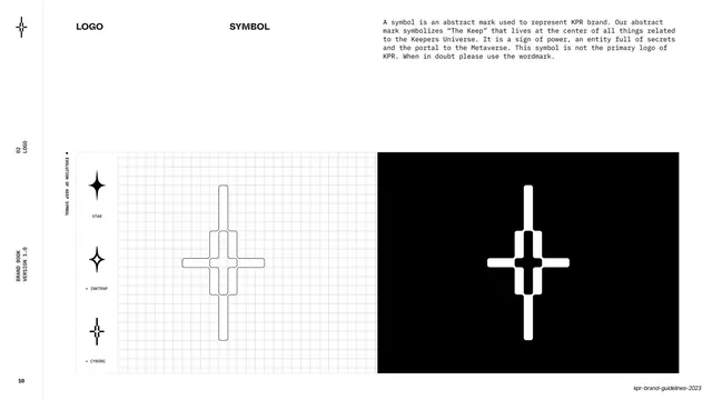 Symbol - the four-pointed star, light-mode, minimal, light