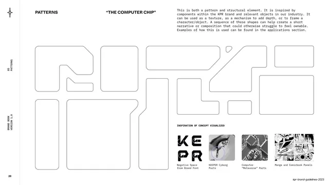 Pattern - "The Computer Chip, light-mode, technical, light