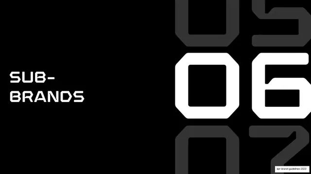 Sub-brands section divider, dark-mode, monochrome, dark
