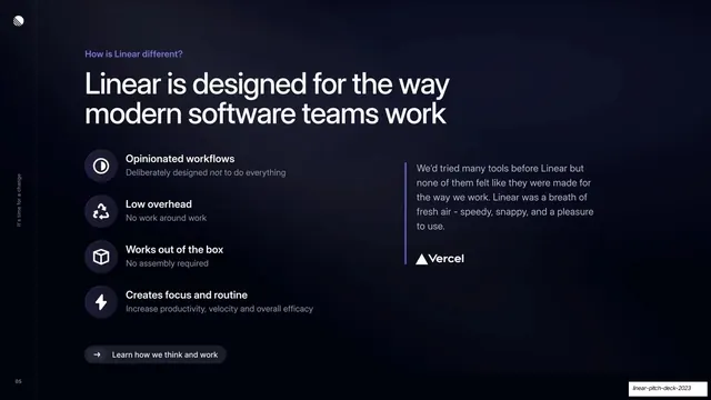Linear is designed for the way teams work