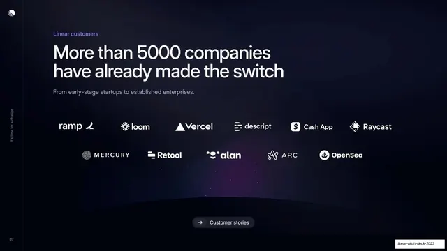 More than 5000 companies have switched, dark-mode, minimal, dark