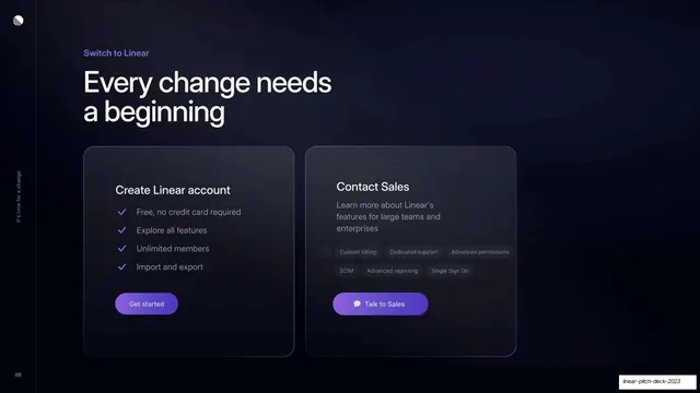 Every change needs a beginning - CTA