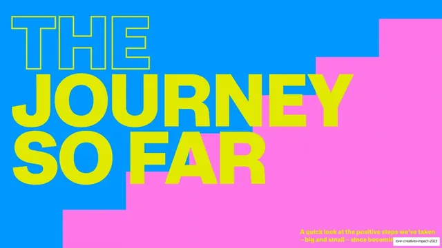 The Journey So Far section divider