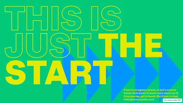 This is just the start closing slide
