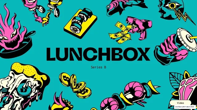 Lunchbox Series B Pitch Deck 2023, maximalist, editorial, vibrant
