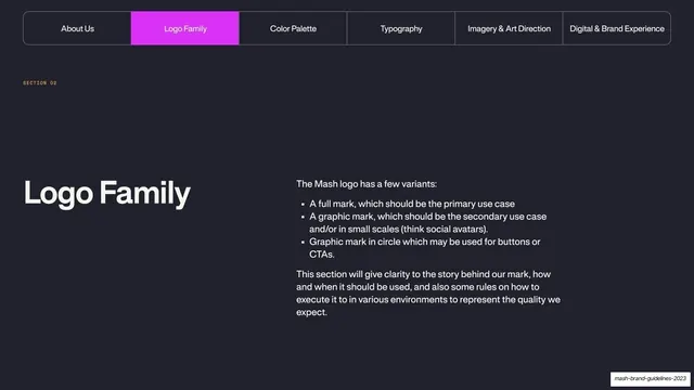 Logo Family section divider