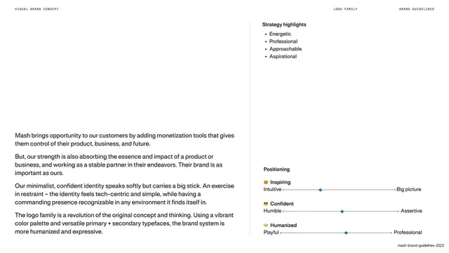 Visual brand concept and positioning, editorial, minimal, light
