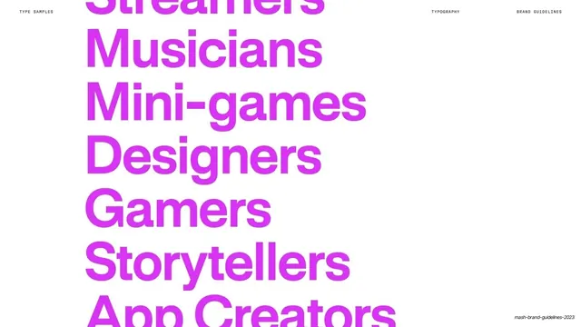Magenta audience list type sample, light-mode, editorial, light