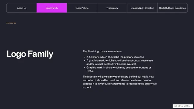 Logo Family section divider