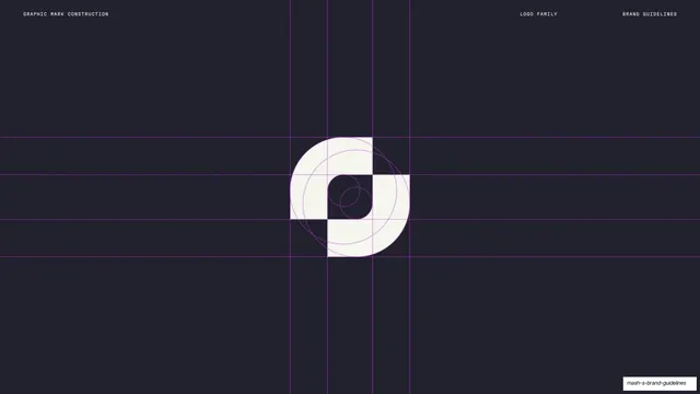 Graphic mark construction grid