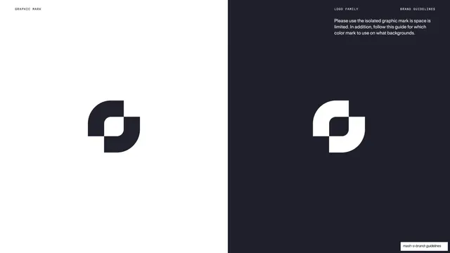 Graphic mark light / dark reversals, minimal, swiss, high-contrast