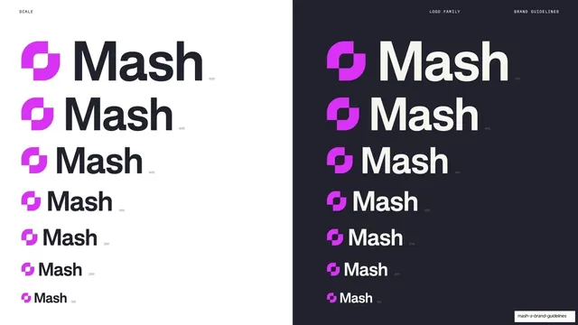 Mash logo minimum-size scale