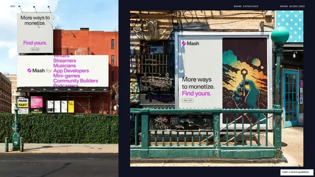 Mash out-of-home billboard mockups