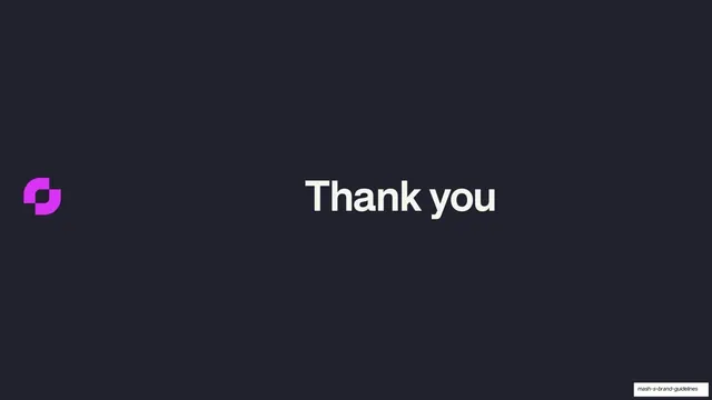 Mash closing thank-you slide
