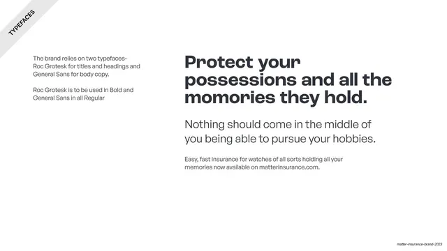 Two-typeface selection with sample, editorial, swiss, light