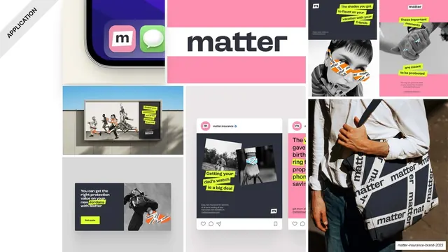 Matter brand application collage