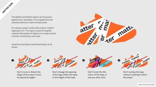Matter tape usage and misuse