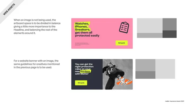 Matter web assets layout