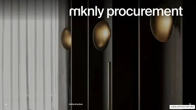 mknly procurement detail divider, dark-mode, photographic, dark