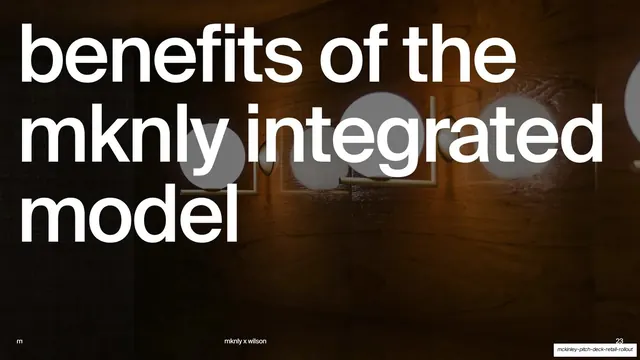 Benefits of the integrated model section title, dark-mode, editorial, dark