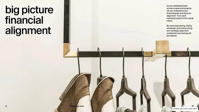 Big picture financial alignment photo slide, editorial, minimal, light