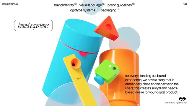Brand experience with 3D primitives