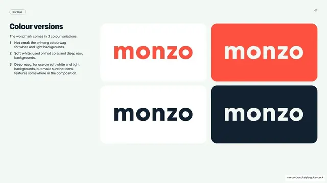 Wordmark colour versions