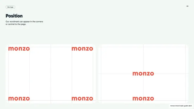 Wordmark position guides