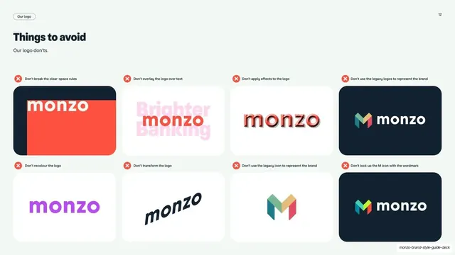 Logo things to avoid