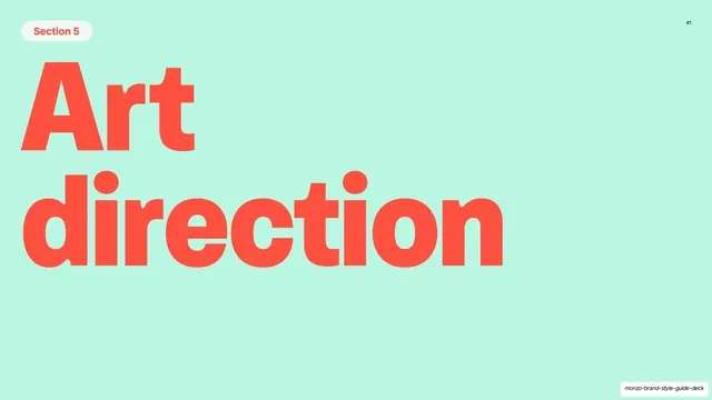 Art direction section divider