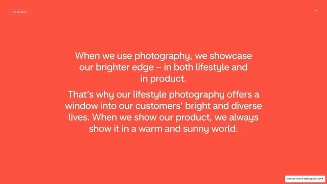 Art direction statement on coral