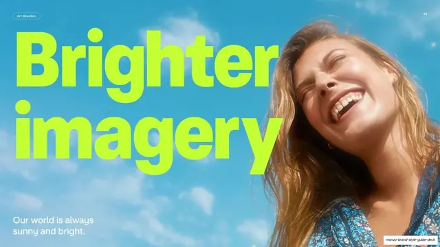 Brighter imagery type over photo