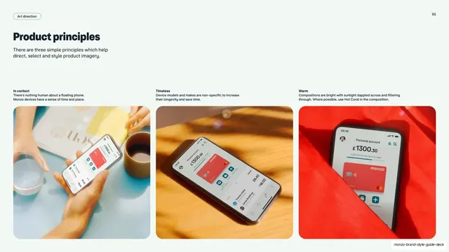 Monzo art direction product principles