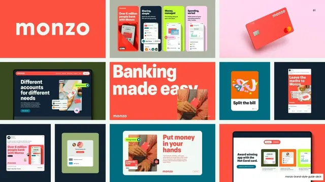Monzo brand ecosystem mosaic