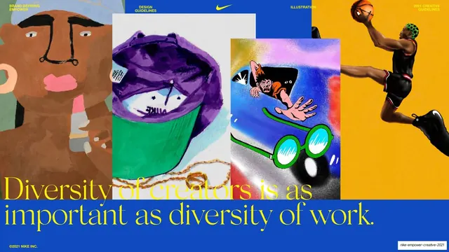 Diversity of creators illustration collage