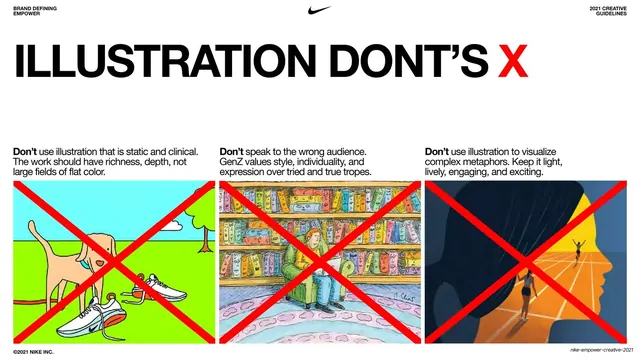 Illustration don'ts grid