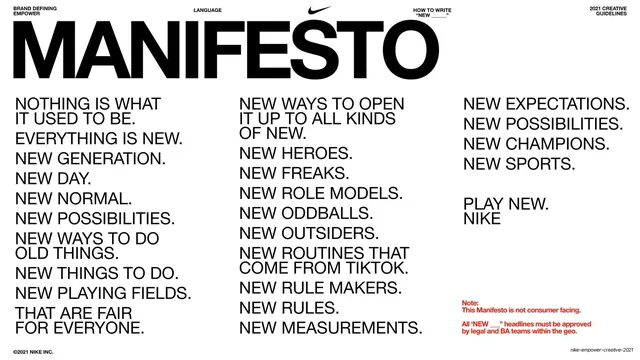 Manifesto of New statements