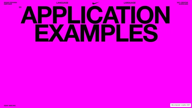 Application Examples magenta section divider