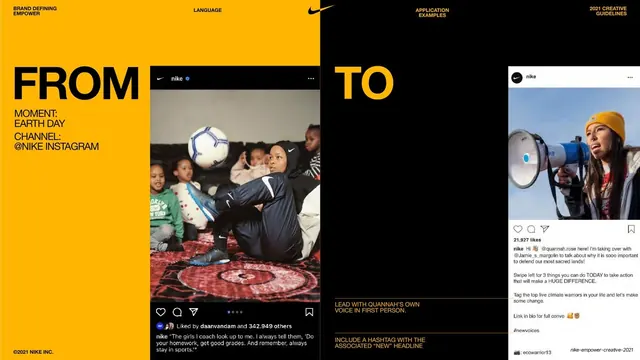 From / To Instagram example