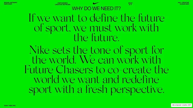 Why do we need it green serif statement