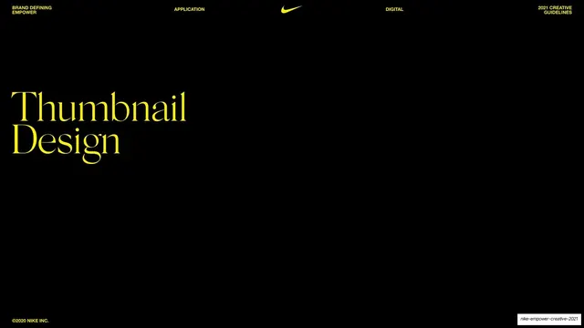 Thumbnail Design section opener