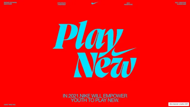 Play New tagline reveal on red