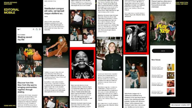 Editorial Collage article page, mobile