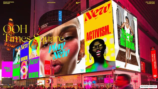 OOH Times Square billboard wrap